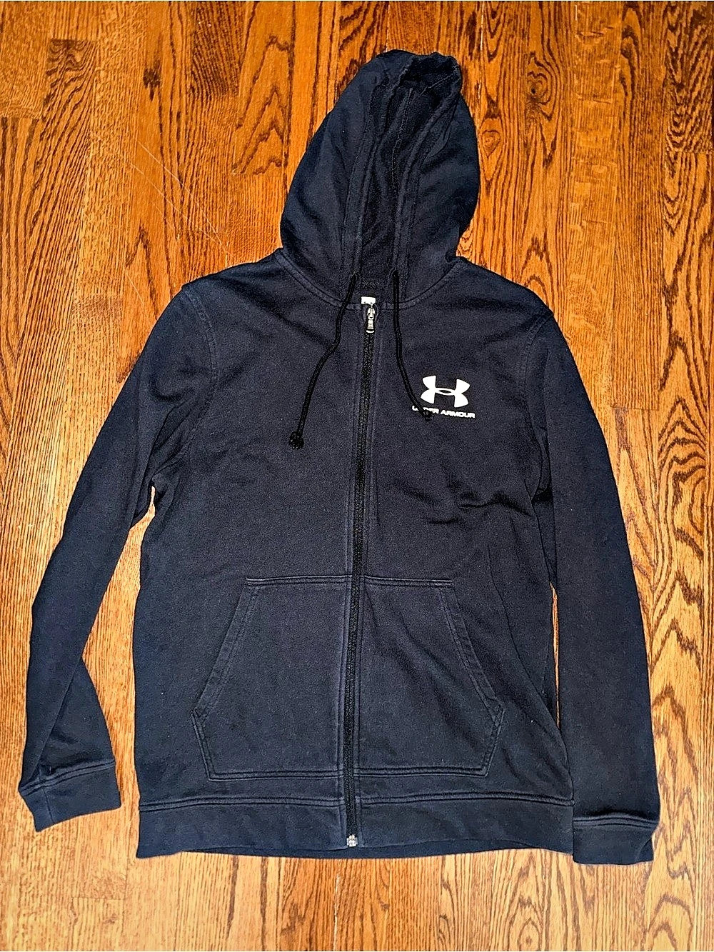 Under Armour Men's Rival Fleece Full-Zip Hoodie Black Medium